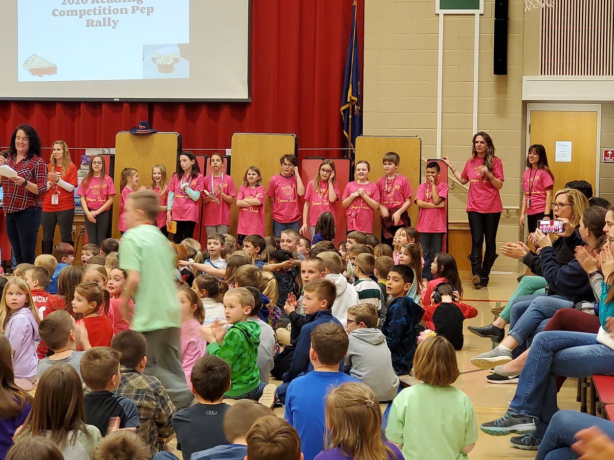 MarionWalkerEle's tweet photo. Readers gonna Read! Pep rally today to support our 4 reading competition teams... in spite of the fact that the competition was canceled. The IU10 is hoping to rally an online competition. Keep on Reading! https://t.co/kQFvk0oQBz