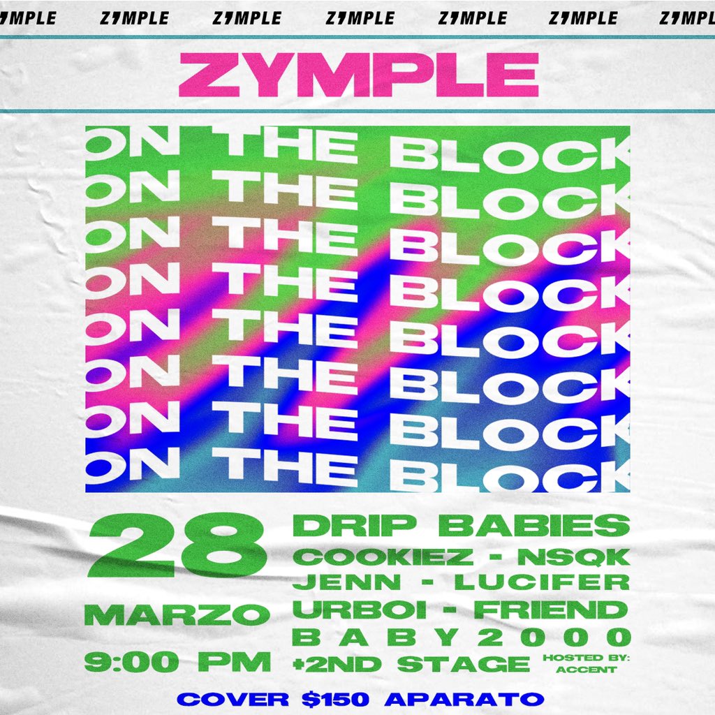 zymplestore's tweet photo. Regresamos al block 😎 ¡Nos vemos este 28 de Marzo en Aparato! Muchas sorpresas para pasárnosla con madre💥 https://t.co/JpRB7dfZVt