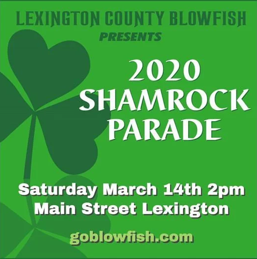 ToddLimehouseSC's tweet photo. This year's Lexington Shamrock Parade, presented by @GoBlowfish, is Saturday at 2 pm. See ya'll there! https://t.co/hJGpfGVQju