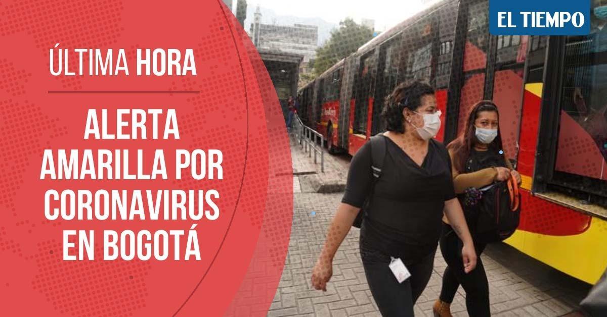 ELTIEMPO's tweet photo. ⚠️ Atención ⚠️ Declaran alerta amarilla por Coronavirus en Bogotá. Distrito anunció nuevas medidas para prevenir contagios y promover el autocuidado de la ciudadanía. Ampliación de la noticia, aquí ► https://t.co/4xnUfXQnkR https://t.co/uJQ7XMDwZw