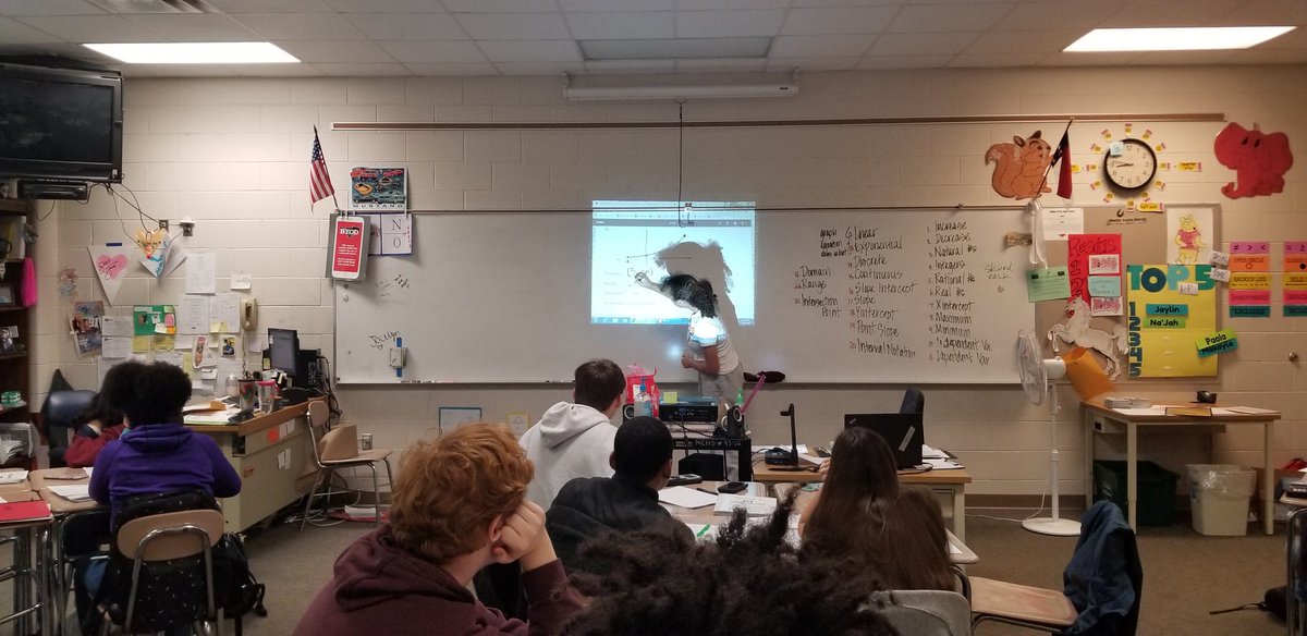 jonesmath12's tweet photo. Awesome day... students completed and explained every problem in prep for tomorrow's test #AllEngaged #proudteacher #studentsteachingstudents #MVPstrong #math1smarts #hardworkpaysoff https://t.co/wkL92qPRpW