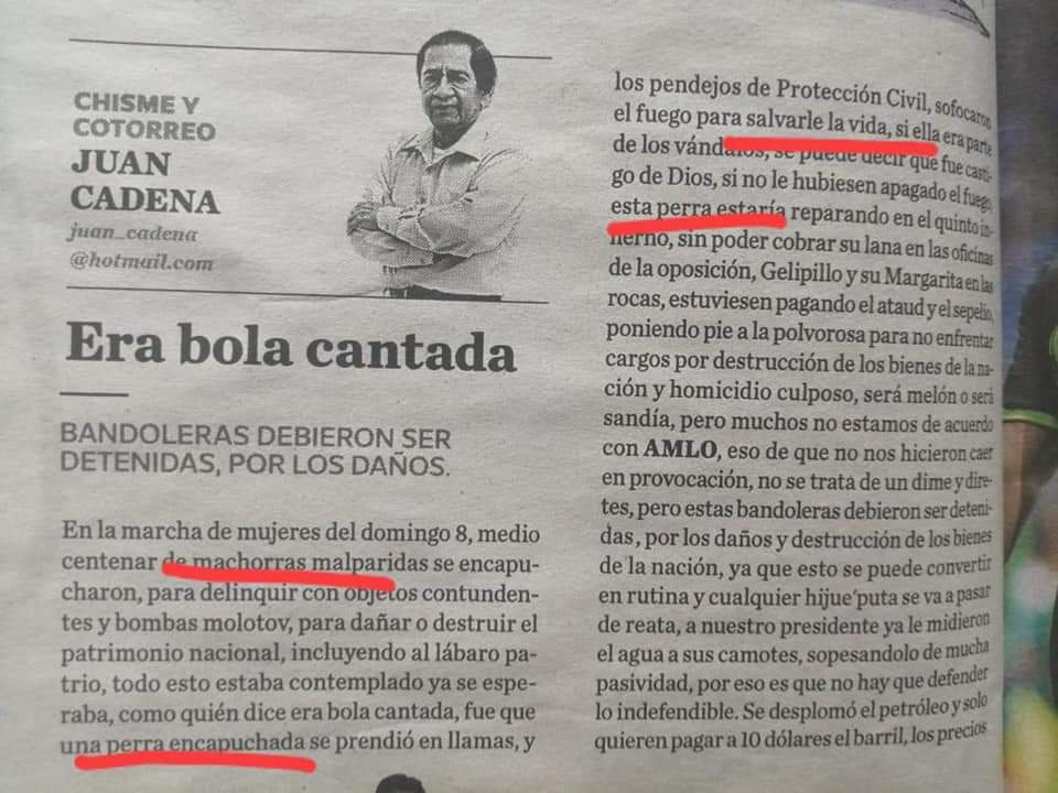 carladaniela_ca's tweet photo. Lamentable que permitan este tipo de publicaciones. @TabascoHOY https://t.co/3Kj8DaT8rJ