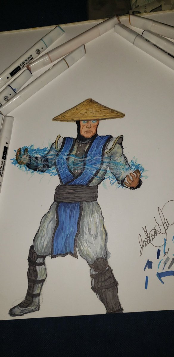 JessicaraeA's tweet photo. Raiden 😎⚡💙 #raiden #mortalkombat #mk #markers #everblend #arteza #art #artist #like #follow @NetherRealm https://t.co/xkOxAXPcOi