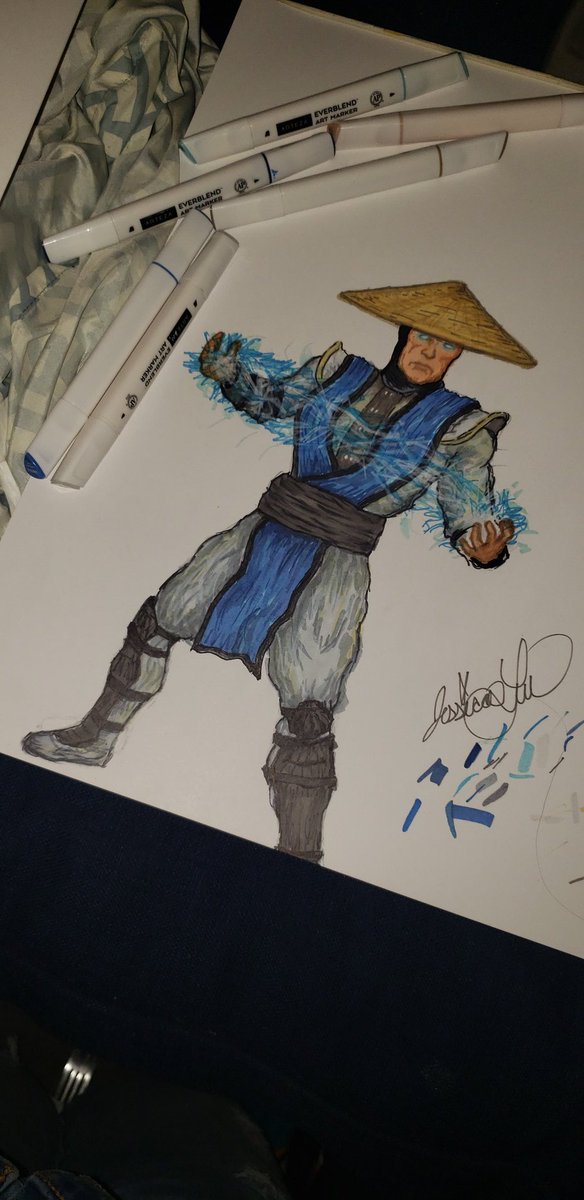JessicaraeA's tweet photo. Raiden 😎⚡💙 #raiden #mortalkombat #mk #markers #everblend #arteza #art #artist #like #follow @NetherRealm https://t.co/xkOxAXPcOi