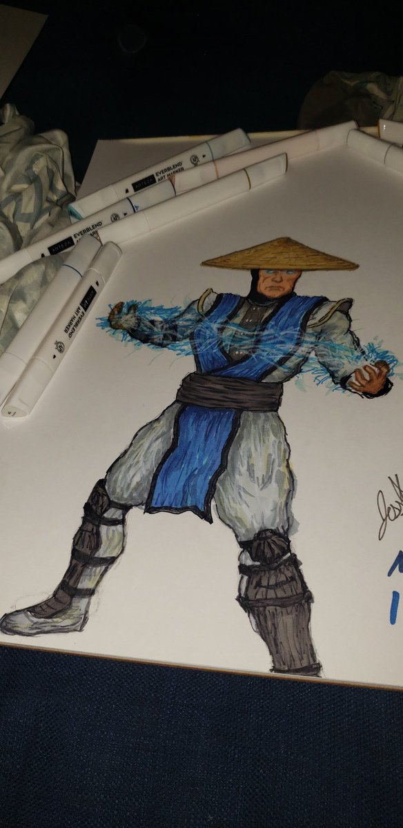 JessicaraeA's tweet photo. Raiden 😎⚡💙 #raiden #mortalkombat #mk #markers #everblend #arteza #art #artist #like #follow @NetherRealm https://t.co/xkOxAXPcOi