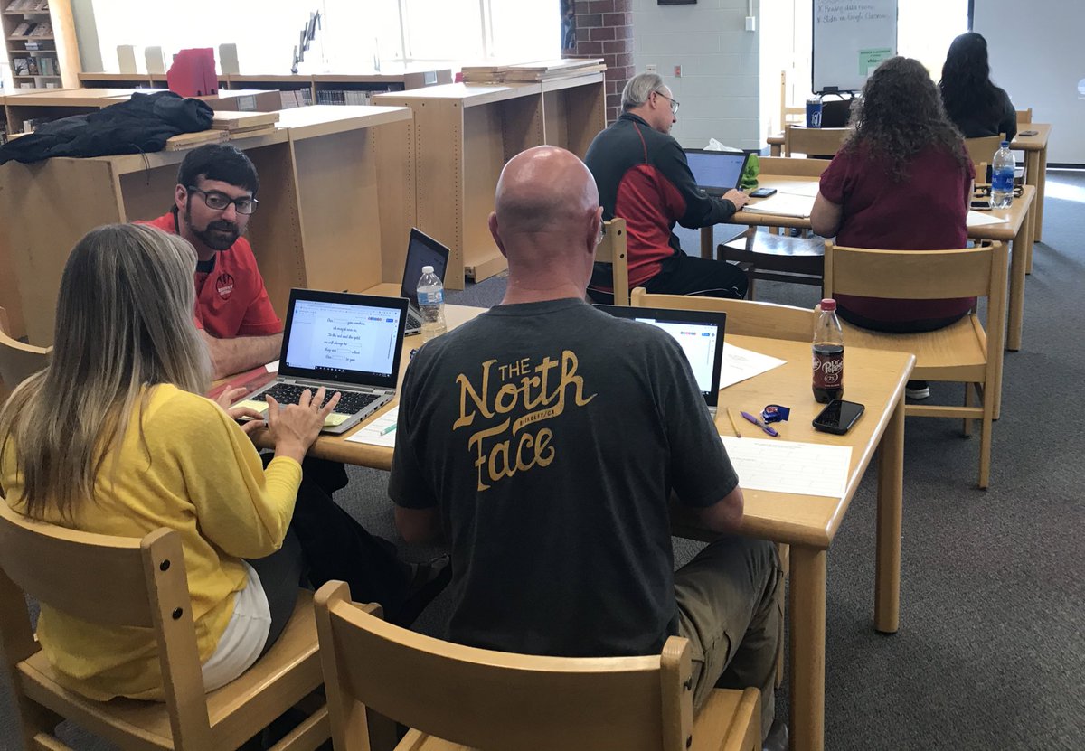 kimdennis_10's tweet photo. Fun afternoon exploring digital breakouts for student engagement! Excited to see the breakouts that will be created. #cmcsstech https://t.co/WKrKX0FCca