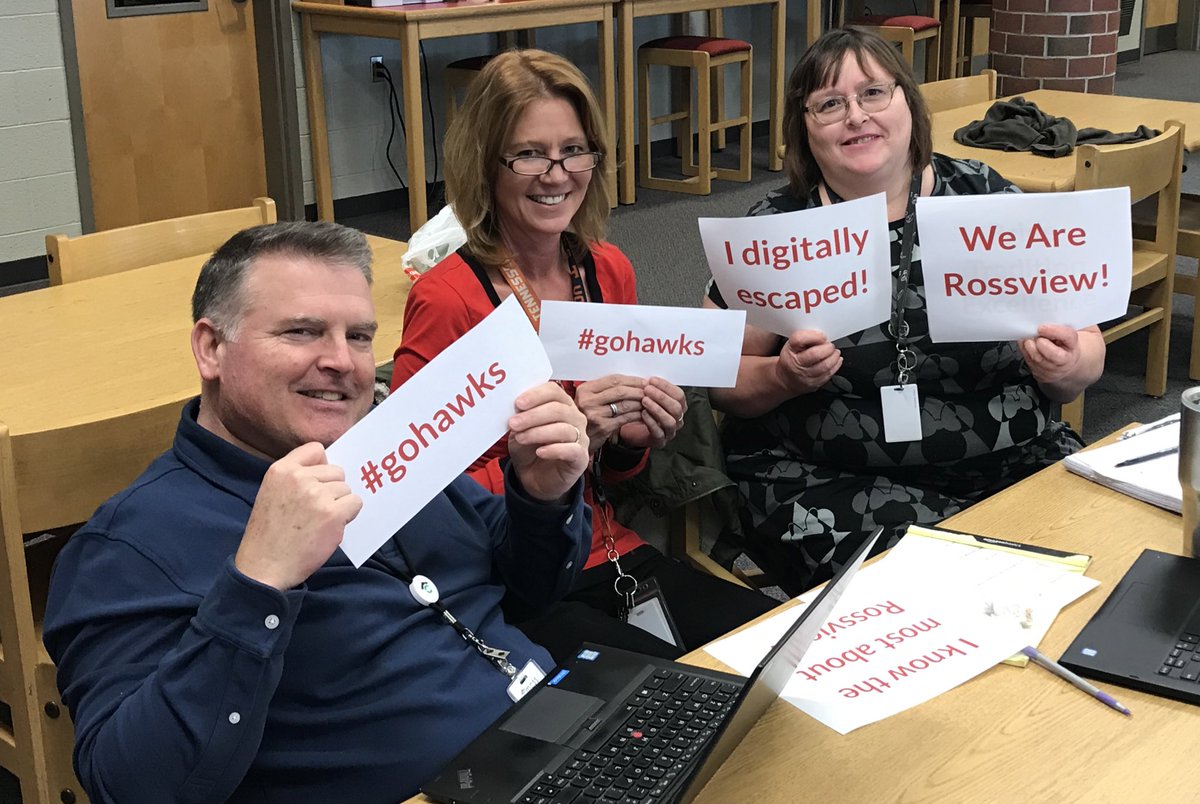 kimdennis_10's tweet photo. Fun afternoon exploring digital breakouts for student engagement! Excited to see the breakouts that will be created. #cmcsstech https://t.co/WKrKX0FCca