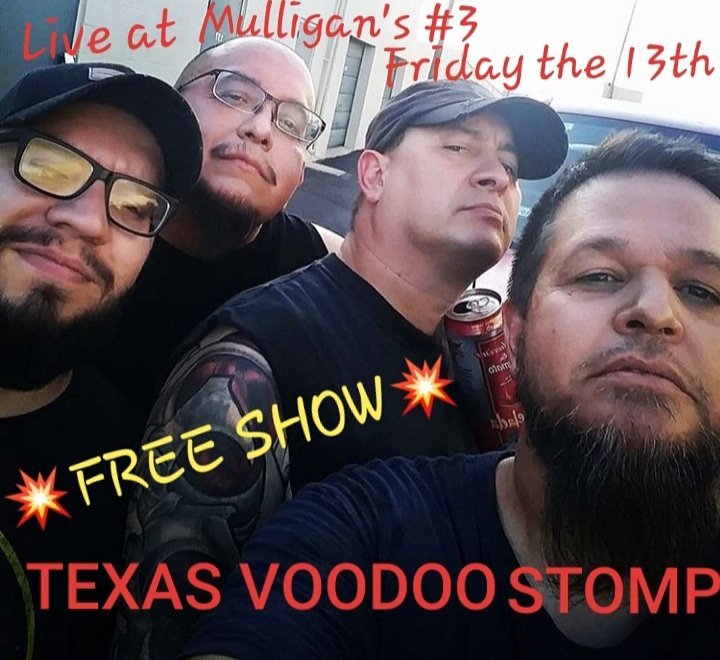 VoodooStomp's tweet photo. We pack up right after the show &amp; head to Austin for Round 2 of the Wacken Metal Battle USA: Texas State Final. Swing by, have a 🍺 with us, &amp; wish us luck 🍀👊🏼 #texasvoodoostomp #voodoometal #texasgroove #texasgroovemetal #raisethedead #necessaryevil #texasmetal https://t.co/ZmLvkB5BcX