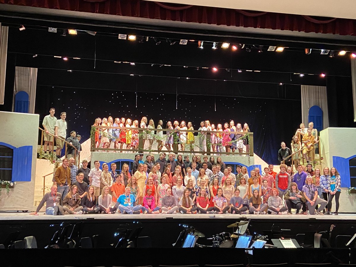 Mamma Mia opens Friday.  You will love this show!