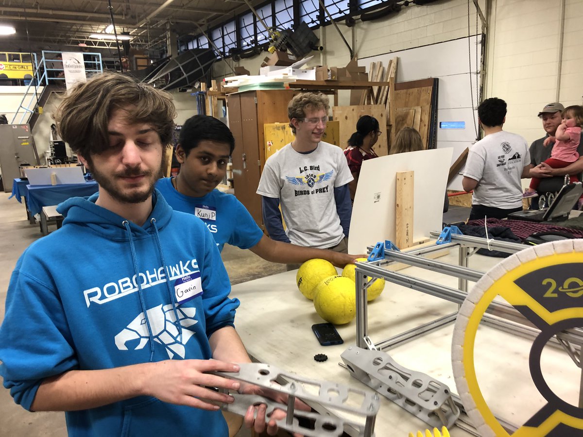 Fun night at the Robohawks open house! Love robotics