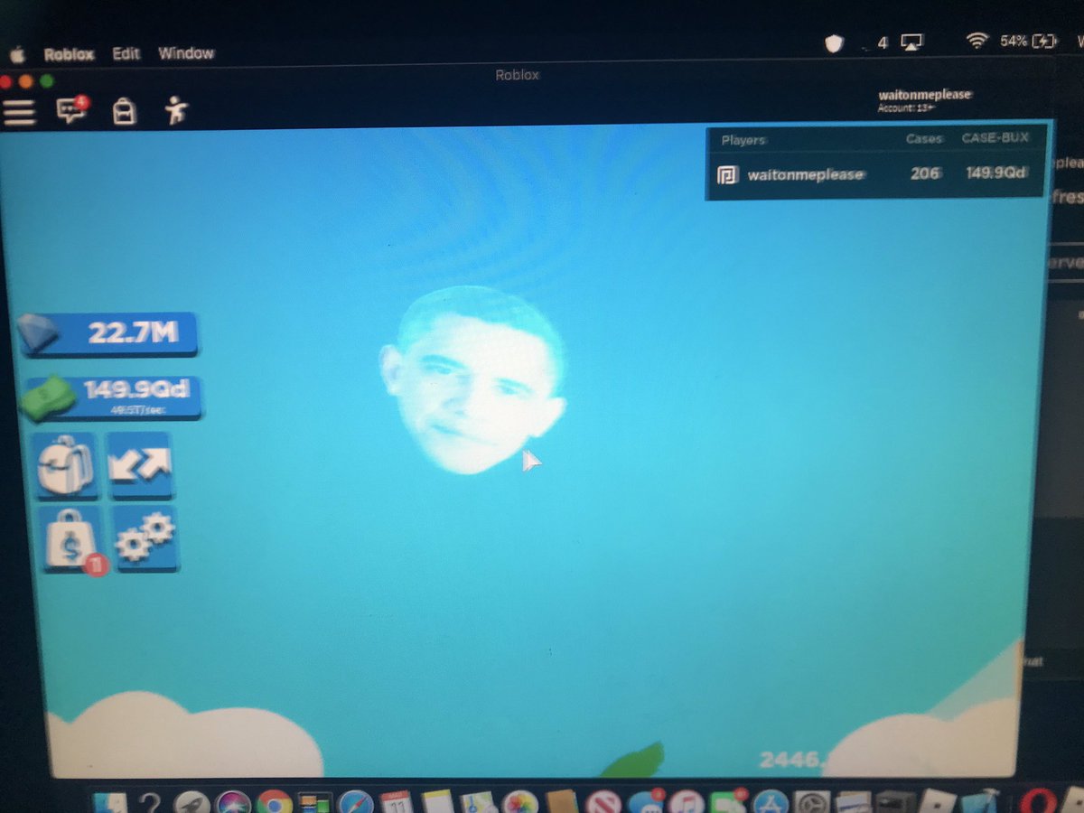 Rvl_Mike's tweet photo. Playing #casecliker and happen to see @BarackObama @Natalieis1337 lmao very rare skyโs #thanks ๐ https://t.co/Wv2Bo4Mrsk