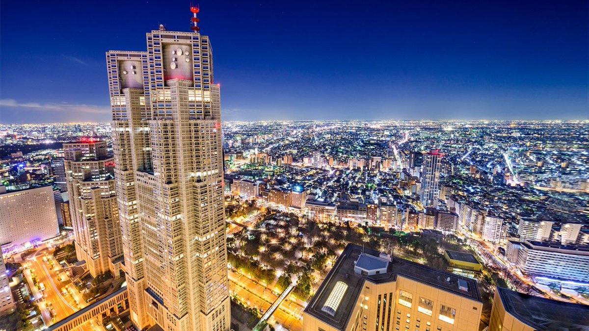 Tokyo #FunFact: The #Tokyo Metropolitan Government Building in #Shinjuku was the tallest building in the country when it was built in 1991. 29 years later, it’s still the 3rd tallest in the city and 9th in the country #Skyscrapers