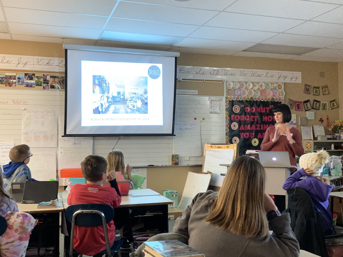 MillerRm33GES's tweet photo. We have been so lucky to have such amazing parents who are willing to come in and share their passions! Thank you Mrs. Castelli for sharing about @RomanandLeo clothing store and Mr. McCulloch for sharing about home renovations with room 33! #parentsareteacherstoo #rm33rocks https://t.co/9SYzbvauuv