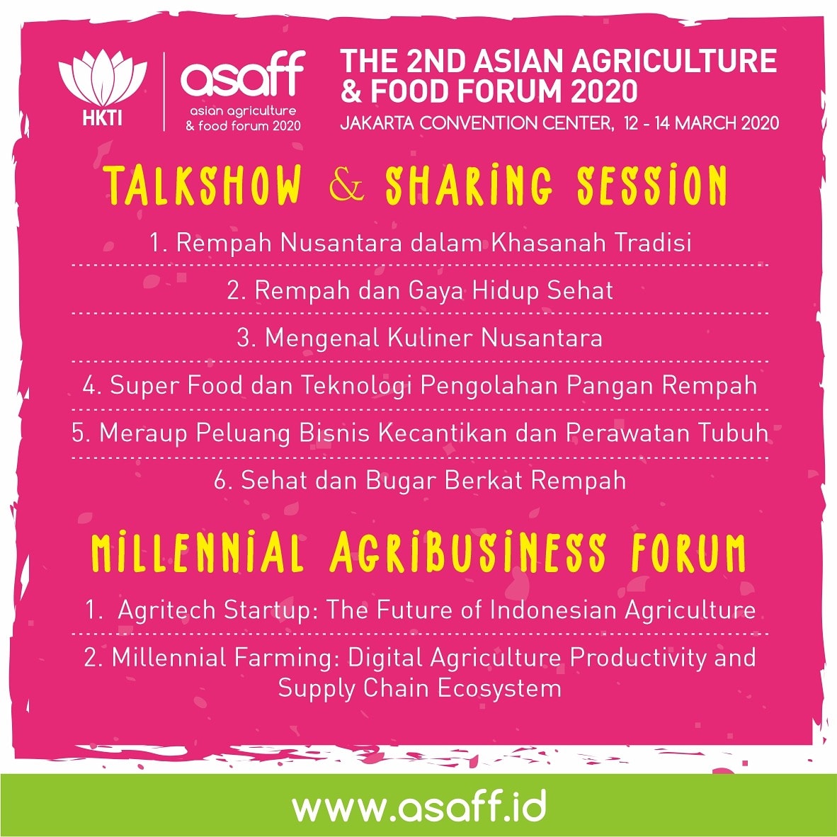 asaffhkti's tweet photo. D-DAY!
#asaff2020 #HKTI #hktiasaff #agriculturetransformation #foodshed2045 #asianagriculture #foodforum #synergyofasia #pemudatani #transformasipertanian #revolusipertanian #kedaulatanpangan #teknologipangan #agribisnis #teknologipertanian #petanimilenial #revolusiindustri https://t.co/4WeUOMlbuM