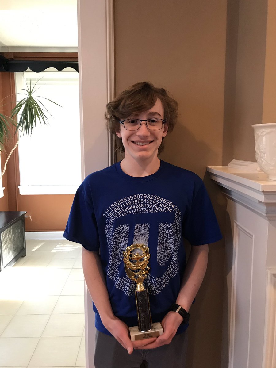 leamarie's tweet image. Carter took first place for 9th grade at regional Math Field Day this weekend. On to the state competition for the sixth year in a row! @ONEMHS #math4lifewv