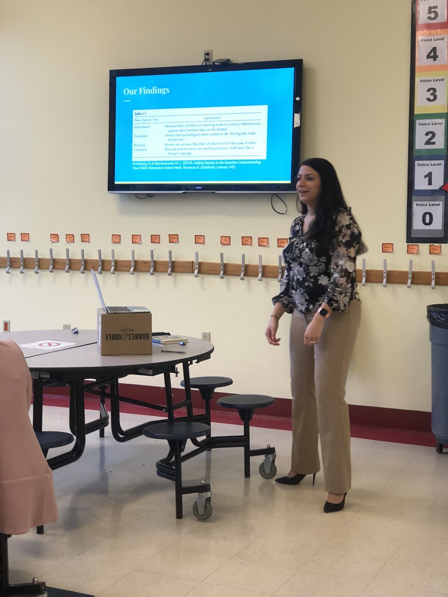 MrsRousseauMath's tweet photo. Amazing evening gathering (under 50) parents to kick off our community book study of #AddingParents to the Equation! @Dr_Kreisberg spoke excitement, enthusiasm, and belief into the room! Can’t wait to get this thing going! #TigerPride https://t.co/mTtxKLedHP