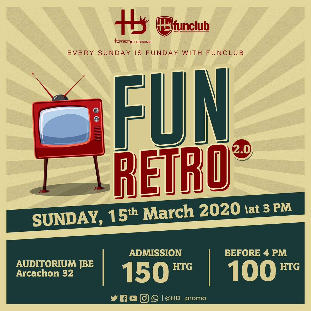 hdpromo509's tweet photo. DIMANCHE 15 MARS
FUN RETRO 2.0

Nous allons revivre le passé sans nécessairement y retourner
FUN CLUB
HD-PROMO https://t.co/9zu4Dd4e8p