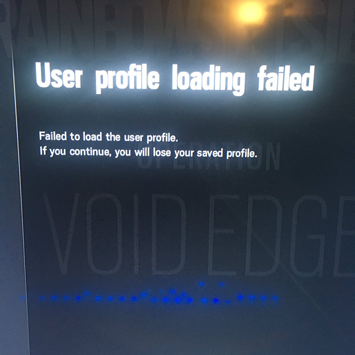 Rainbow Six Siege If You Are On Console Please Try Deleting Your Local And Online Savegame Files For R6s