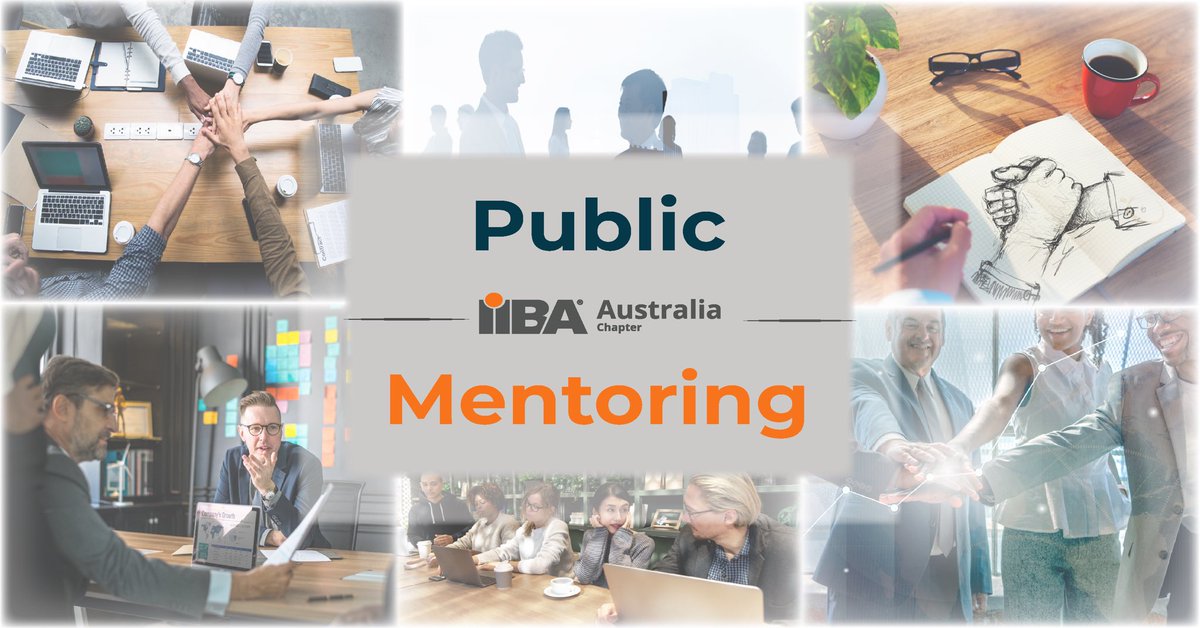 IIBA Sydney’s Public Mentoring Program for 2020 invites Mentors and Mentees who are interested in developing your career or helping others develop theirs. Submit an EOI by 20 March 2020. Register For Mentor tinyurl.com/IIBAMentor or Mentees Expression tinyurl.com/IIBAMentee NOW