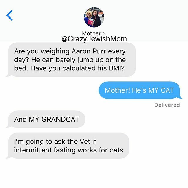 YourCrazyFamily's tweet photo. OMG @KimFriedmanNYC IT DOESN'T! #crazyjewishmom cc @thefoundingmeowers https://t.co/Gxzp2tN96D https://t.co/1NTHjAu0OW