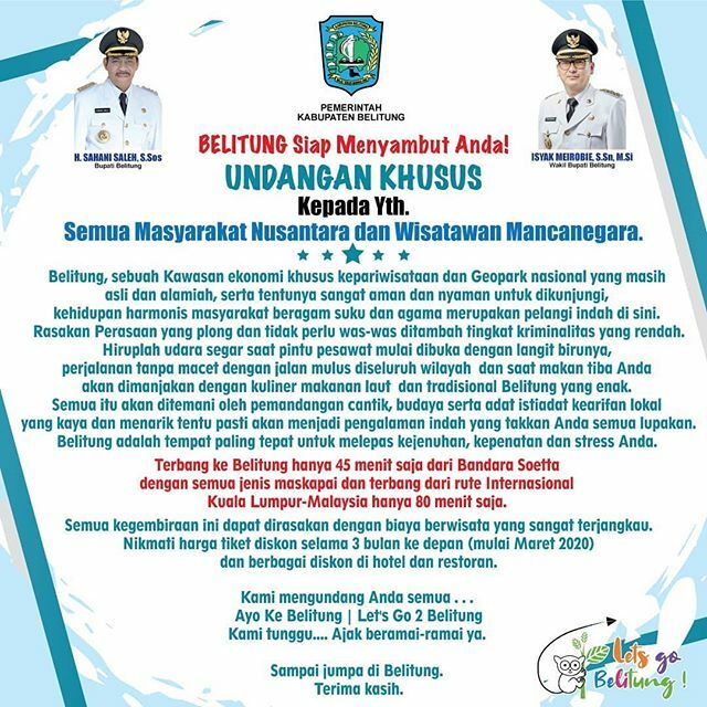 AriaGlobalTour's tweet photo. Ke BELITUNG juga aman ya guys.. https://t.co/zZzaEiKfYl https://t.co/GtFOL8immH