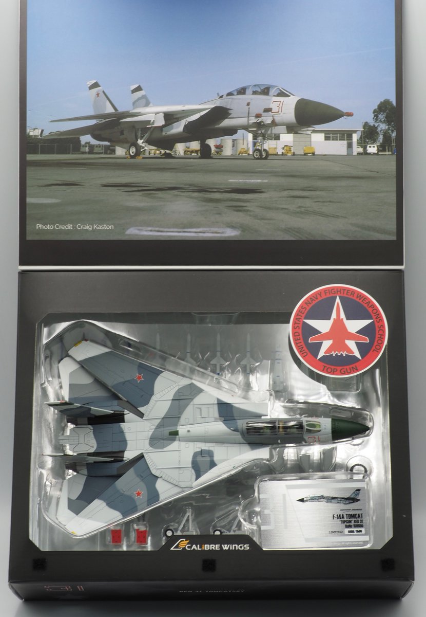 CalibreWings's tweet photo. #TopGun series #CA72TP01 F-14A Aggressor Red 31 diecast model coming in April 2020. Limited Edition by #CalibreWings. Suggested retail price USD 149.95 https://t.co/9PJx0IJ2tD