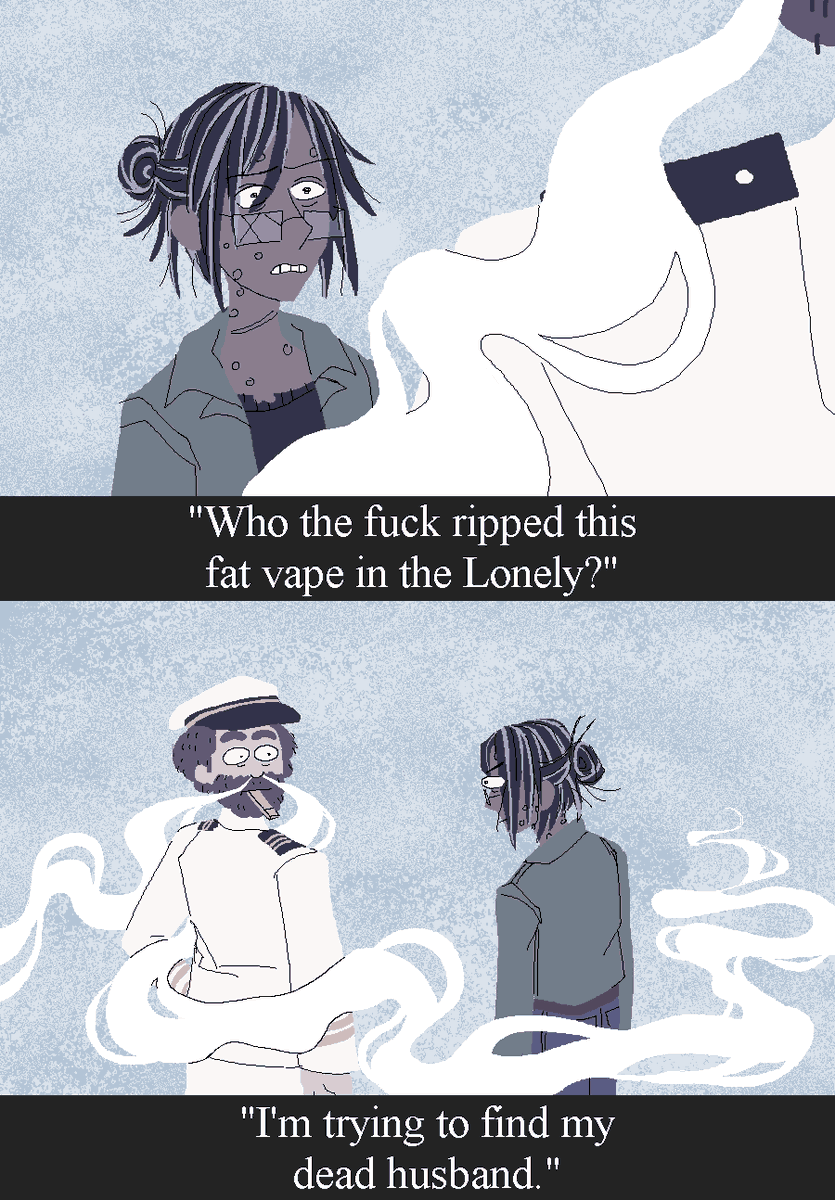i dont even have a good caption for this i just thought it was a funny idea and then i wasted an entire night drawing it