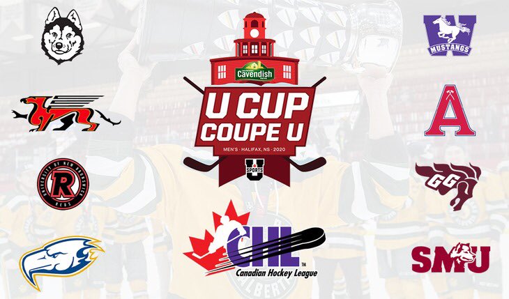 CHLHockey's tweet photo. #CHL grads chasing @USPORTSca glory at University Cup in Halifax.

165 former players from across @TheWHL, @OHLHockey, and @QMJHL are competing among the eight teams representing @CanadaWest, @OUAsport, and @AUS_SUA.

FULL LIST 📋: https://t.co/mkIl1agm3S https://t.co/c73X8FXXcy