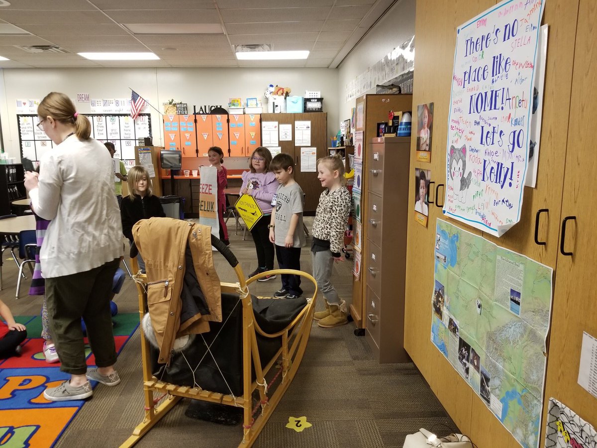 cndettlaff's tweet photo. Our first graders have been studying the Iditarod, landforms and maps. We have been following Kelly Maixner. #iditarod, #iditarodnation https://t.co/SV1aZKicU2