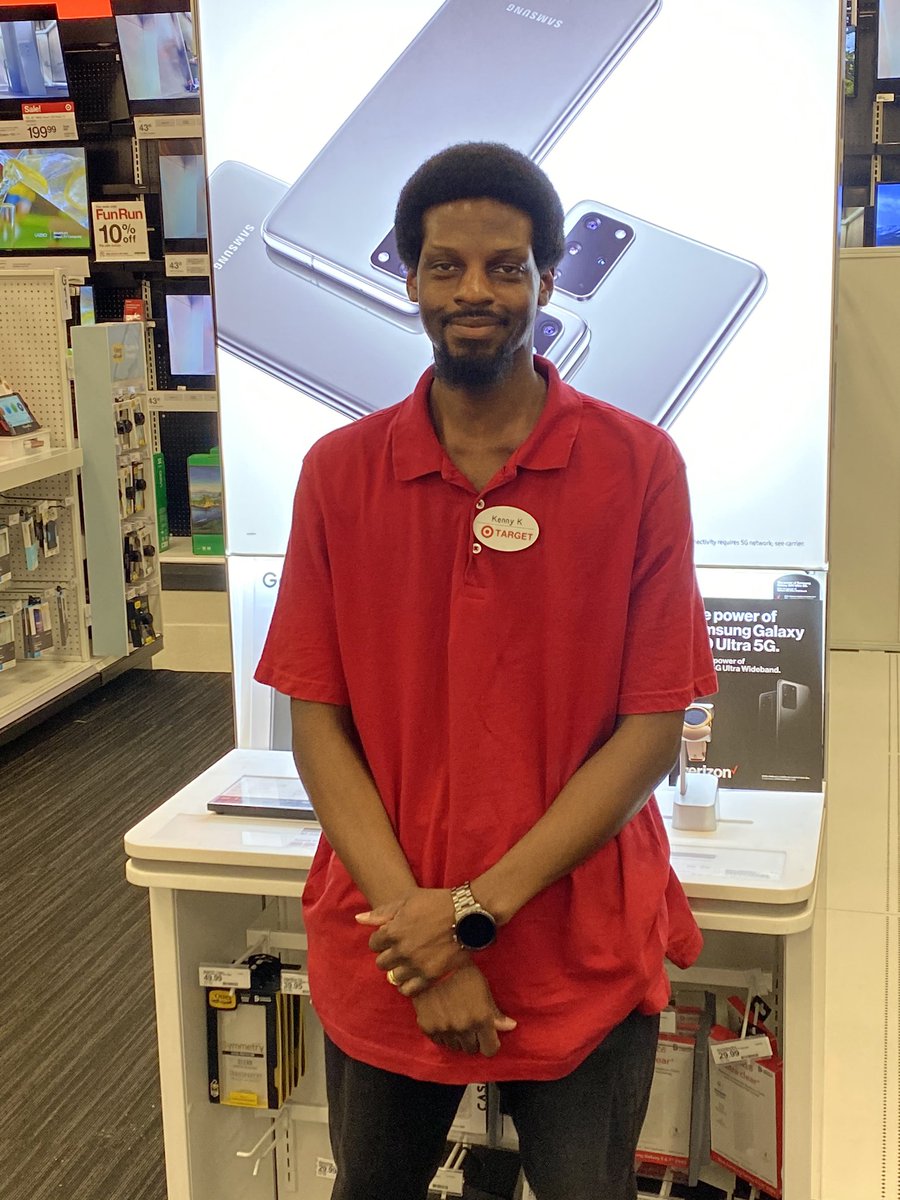 Let me introduce you to Kenny...This Electronics DBO gets the most guest compliments out of everyone in our store. They happen DAILY! He is without a doubt an asset to Target and 0623. Thank you Kenny for always putting the guest first! <a href="/jamaal_edwards/">Jamaal Edwards</a> <a href="/Dewayman/">DEWAYMAN</a> <a href="/TargetCher/">Cherese C</a>