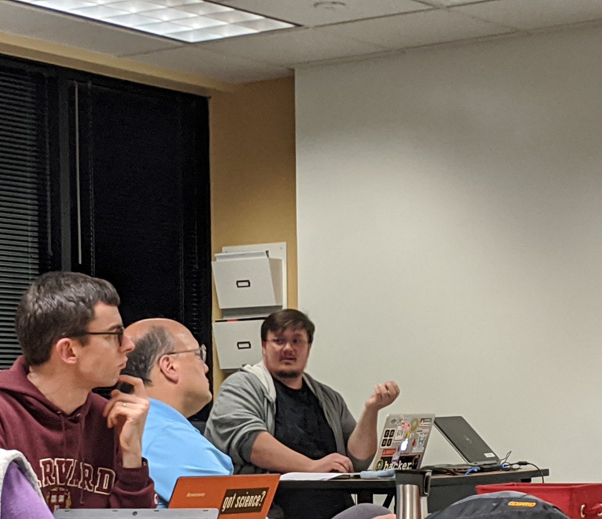 miz_j's tweet photo. Learned all about #SaltStack (and so many terrible puns) from @NickAdam at the #CALUG meeting #Salt #DevOps #Linux https://t.co/GuwoNiwlby