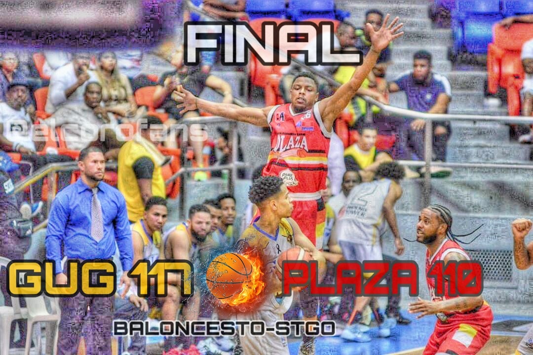 ElCoroFans's tweet photo. #GUG  pasa a la serie final en el baloncesto de #Santiago
Mejores anotadores del partido.
.
#GUG
Juan Guerrero  30 pts./ 6 RT/
Rigoberto Mendoza 30 pts/ 7 RT
Iriel López  18 pts/ 7 as
#Plaza 
Oliver García 24 pts/5 RT
Edward Santana 21 pts/ 10RT/5as
Roberto García 29 pts. / 4 RT https://t.co/l29yB07G22