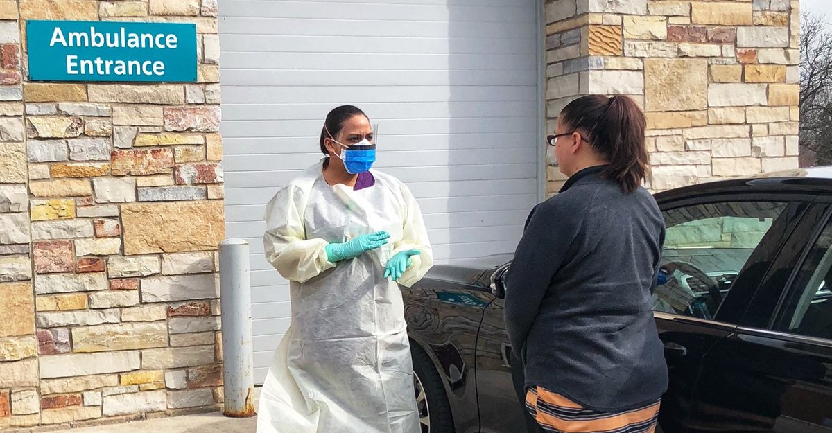 Our drive-up testing for the #COVID19 virus has begun. Patients experiencing symptoms must first contact their provider or use OnCare, our 24/7 online clinic, to find out if they need the test. Learn more➡️ bit.ly/2W6roBk

#COVID #COVIDー19 #CoronaVirusUpdate