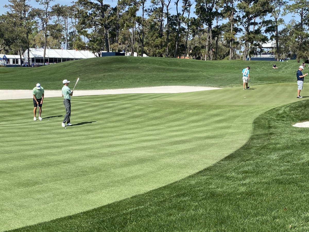 Final practice rounds at Players today. Tournament starts tomorrow morning