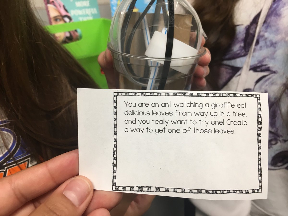 MaestraMoore's tweet photo. A STEM activity to kick off Spring Break 🌼 https://t.co/vMOGF64m1o