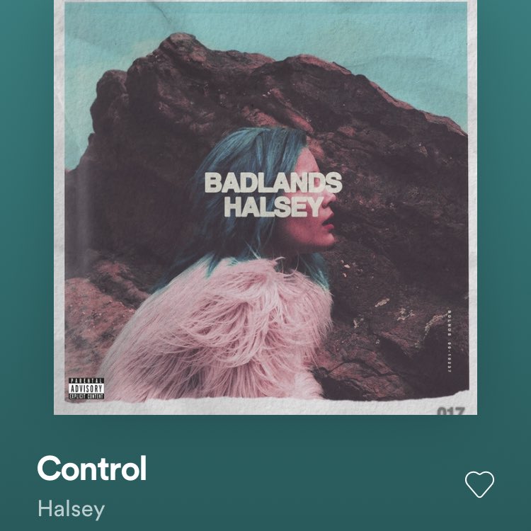 Spectre part two, because I honestly couldn’t choose between songs. ‘Control’ by Halsey