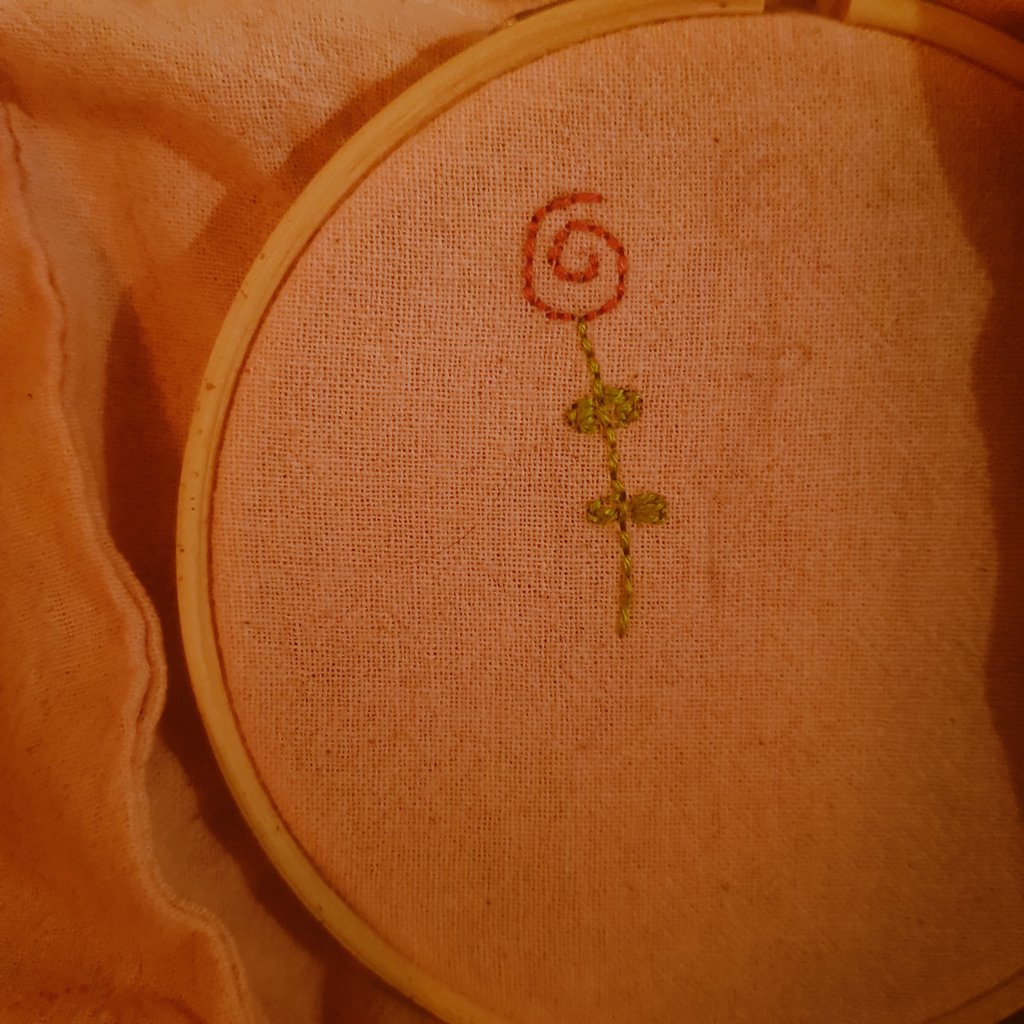 11.3.2020Three ok things:• one of the roses from the bouquet I posted last week has bloomed into the most perfect rose ever • I'm decorating/repurposing a shoebox to keep all my letter-related bits and bobs in • I'm practicing a bit of embroidery (badly, lol) 