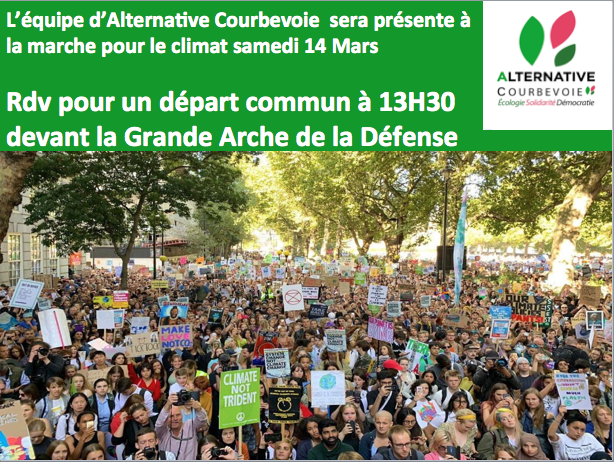 CourbevoieAC's tweet photo. L’équipe de @CourbevoieAC sera présente à la marche pour le climat samedi 14 Mars.
Rdv pour un départ commun à 13H30 devant la Grande Arche de la Défense
#écologie #Climat #MarcheClimat https://t.co/2M9rbKomP4