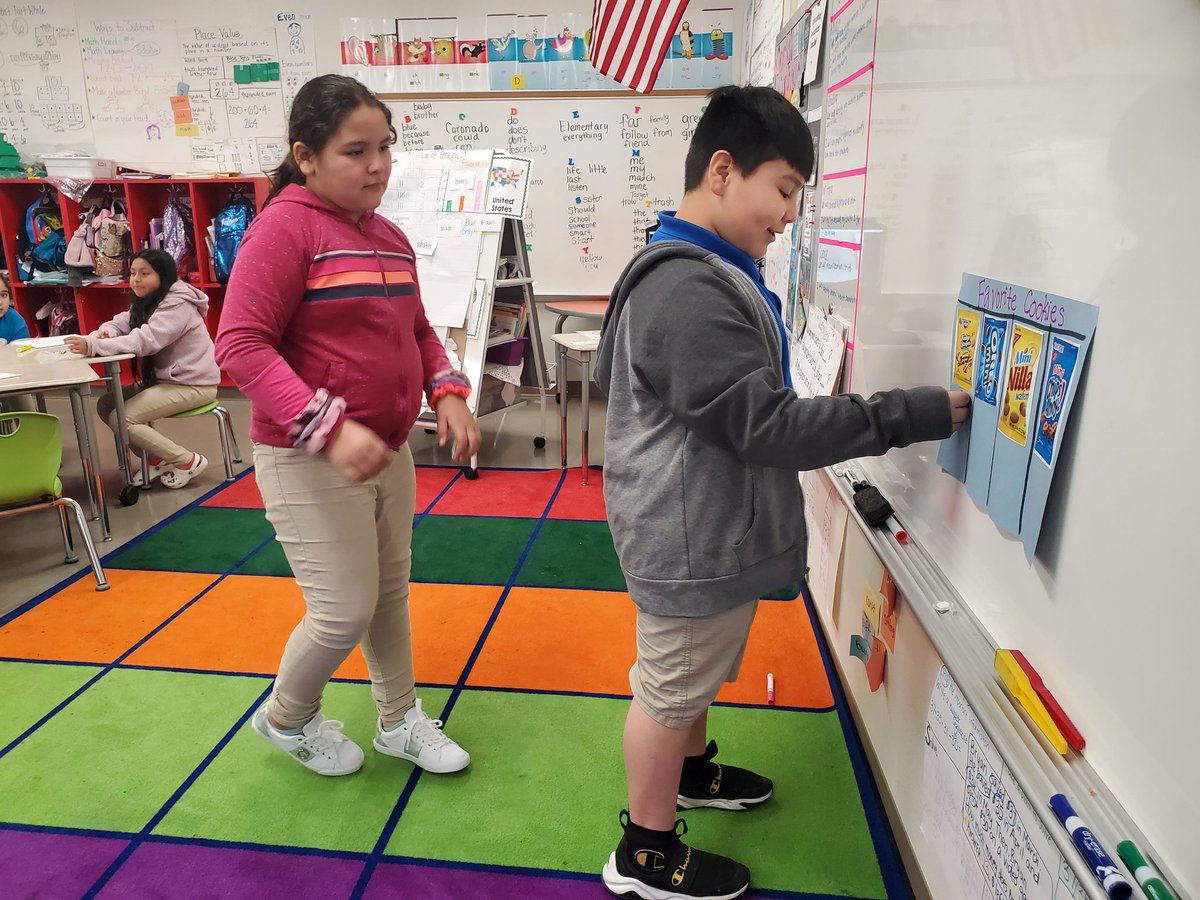 RaquelEspy13's tweet photo. Tuesday, we sampled types of cookies in order to collect data via a #consensogram @lead4ward; that data became a #bartypegraph we used to analyze the difference in cookie opinions in the classroom! #UESRooNation #HopToTheTop #mathtalk #mathfun  #ROOlentless https://t.co/kQUE3UGxwc