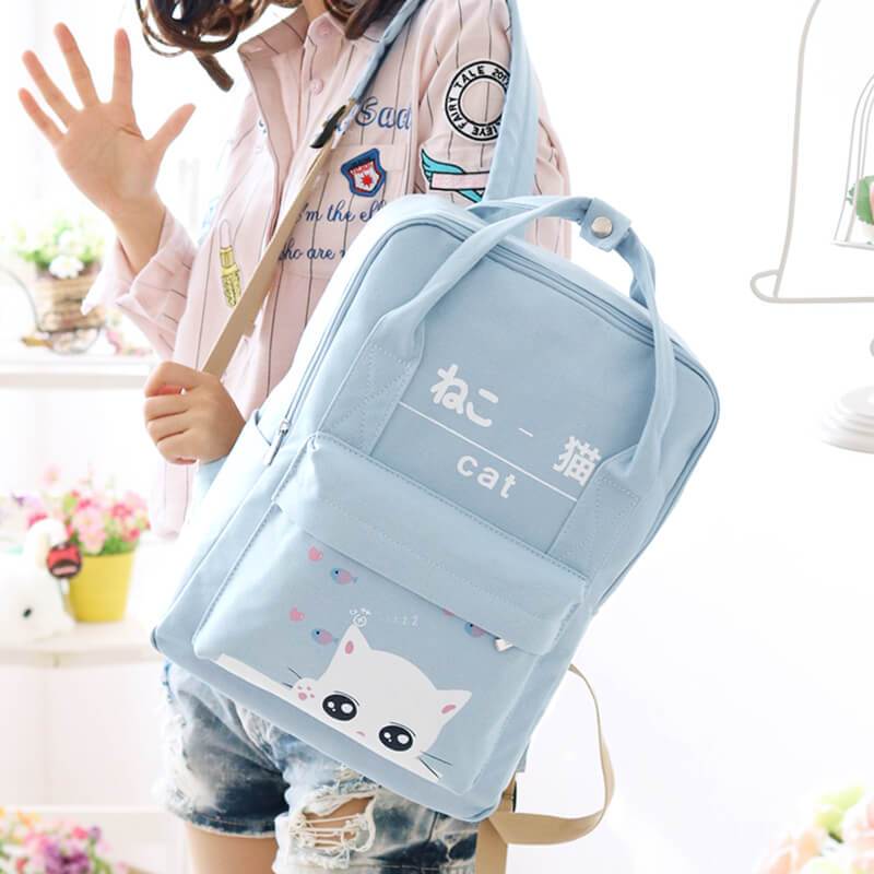 Puerh_Cha's tweet image. #Kawaii Cute #Neko Cat #CanvasBackpack | ow.ly/md5n50yJ3RS | 𝑬𝒏𝒕𝒆𝒓 𝒎𝒚 𝑪𝑶𝑫𝑬 KinoDabbles 𝒂𝒕 𝒄𝒉𝒆𝒄𝒌𝒐𝒖𝒕 𝒕𝒐 𝒈𝒆𝒕 10% OFF! ┐(￣ヘ￣)┌ヽ(´ー` )┌  𝑾𝒉𝒊𝒍𝒆 𝑺𝒖𝒑𝒑𝒍𝒊𝒆𝒔 𝑳𝒂𝒔𝒕!