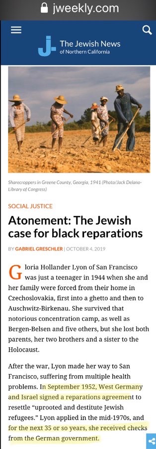 Modmother's tweet photo. @wishbumpycoulda WTF? NOPE! #FirstUs
America owes #Reparations to Black American Descendants of Chattel Enslaved Autochthonous for 400+ years of torture, disenfranchisement & UNPAID, forced labor that created Capitalism which literally made America great for immigrant Colonizers! #PayUpNow!!! https://t.co/lLWIq3kvrq