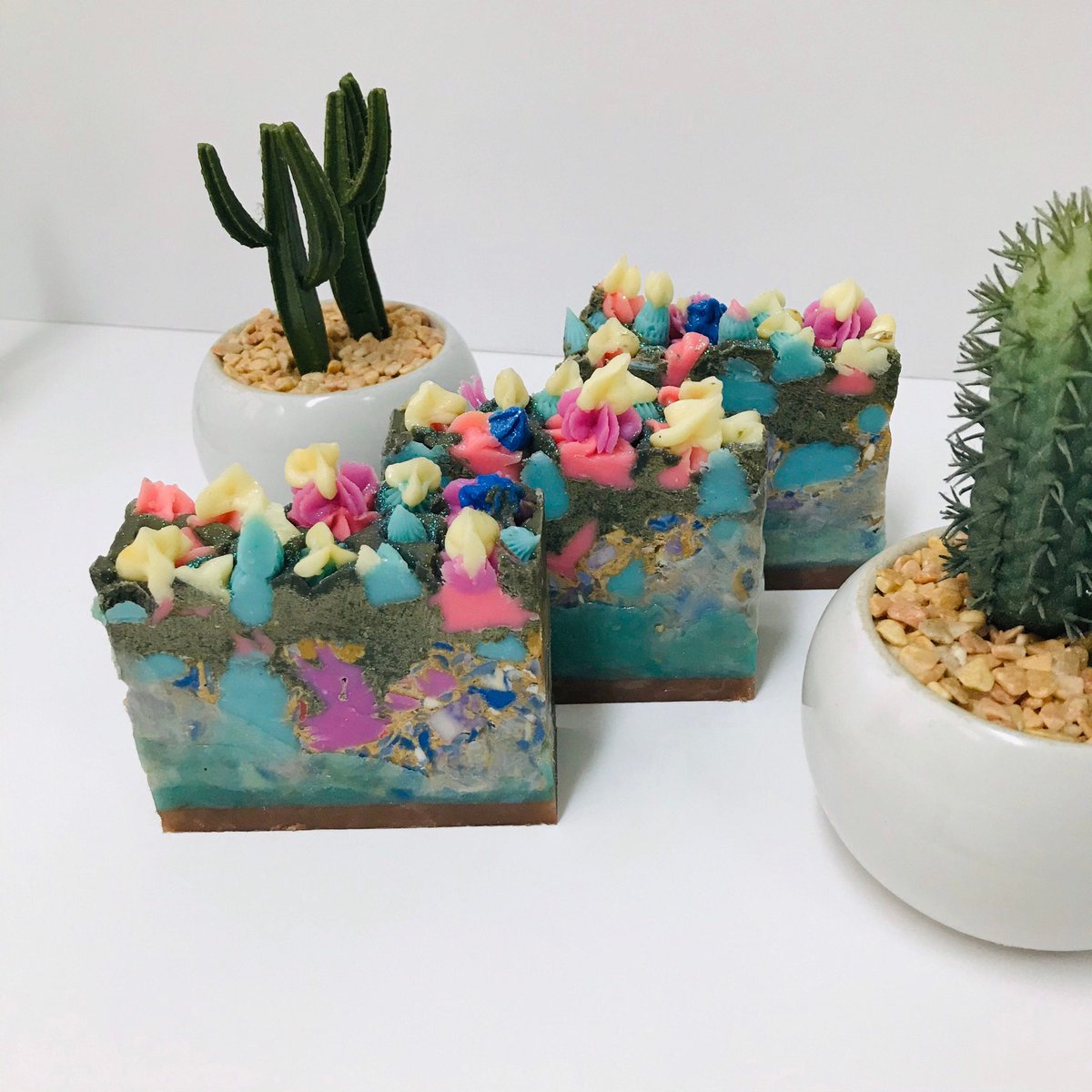 CreationsLoren's tweet photo. Excited to share the latest addition to my #etsy shop: Terrarium Soap, Succulent soap, botanical soap, garden soap, wild plants, spa bar of soap. #springflowers #organicsoap #giftidea #bathroomdecor #vegansoap #relaxingsoap #spasoap #spabarofsoap https://t.co/3mUcuIPWdl https://t.co/7hMX4hi7Pe