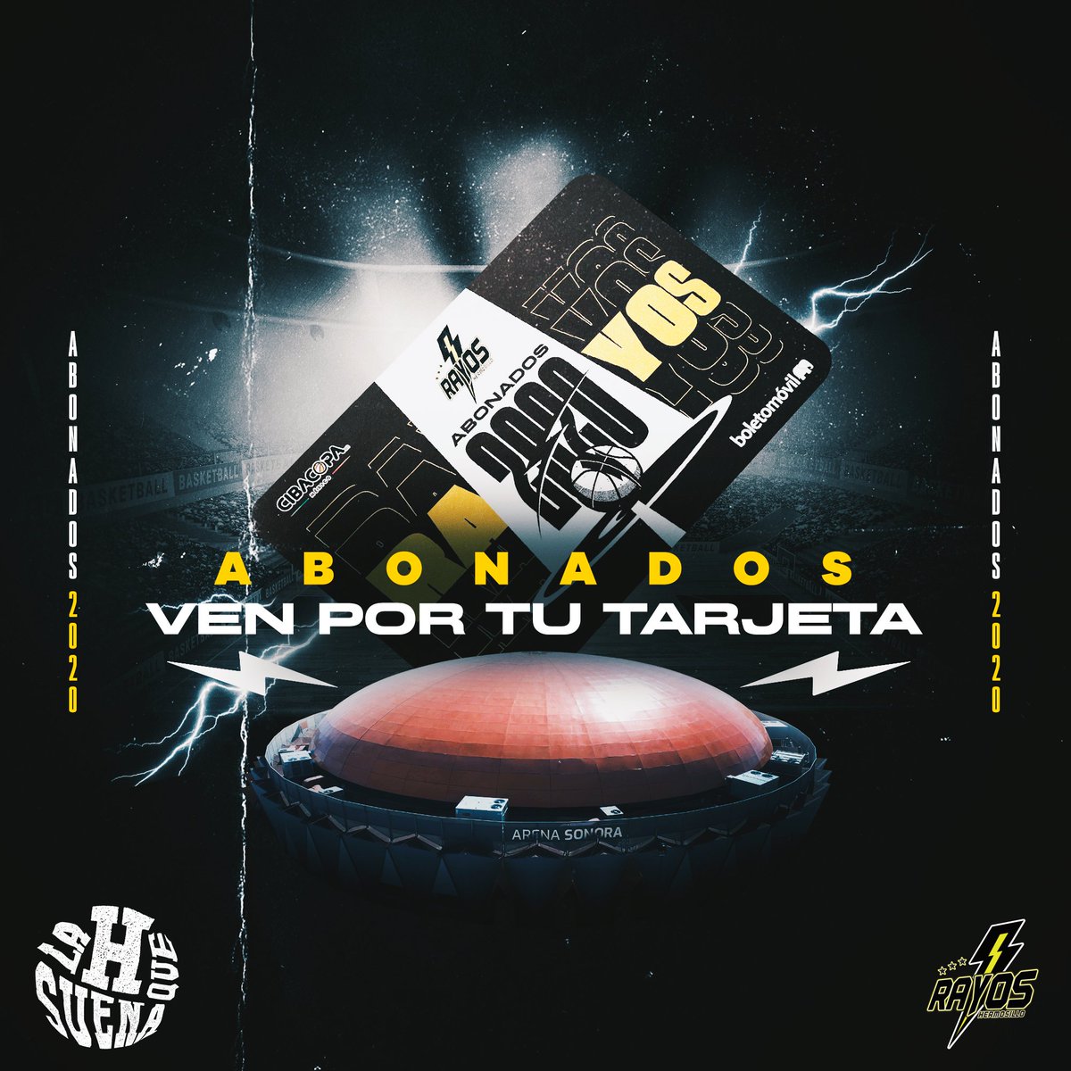 vamosrayos's tweet photo. ⚡️¡VEN POR TU TARJETA DE ABONADOS!⚡️
📣 Recógela en taquilla de la #ArenaSonora para que puedas disfrutar los juegos de la temporada 2020 @CIBACOPAMEXICO, solo presenta tu comprobante e identificación.
#LaHQueSuena #VamosRayos #QueTruene ⚡ https://t.co/y260wjMM9Y