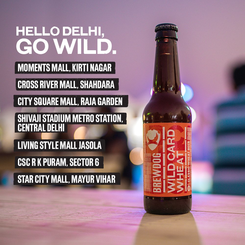 BrewDogIndia's tweet photo. Heads up #Delhi. #BrewDog has landed in your city. Get your beer on.

#BrewDogDelhi https://t.co/Xp2DwDq6Ff