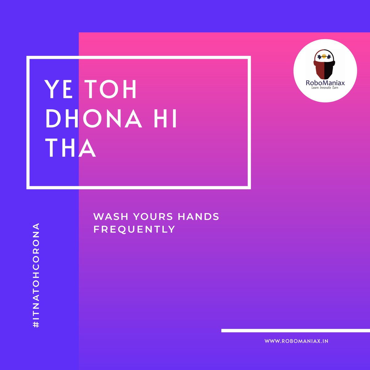 mayankrj15's tweet photo. Please yeh steps follow Corona. ( Please follow these steps.) #ItnaTohCorona #CoronaVirus #COVID19 #CoronaOutbreak #CoronaInIndia #StayAlert # Hinglish

Created in Public Interest by Robomaniax Edutech, Pune. https://t.co/YD3u02dGuE