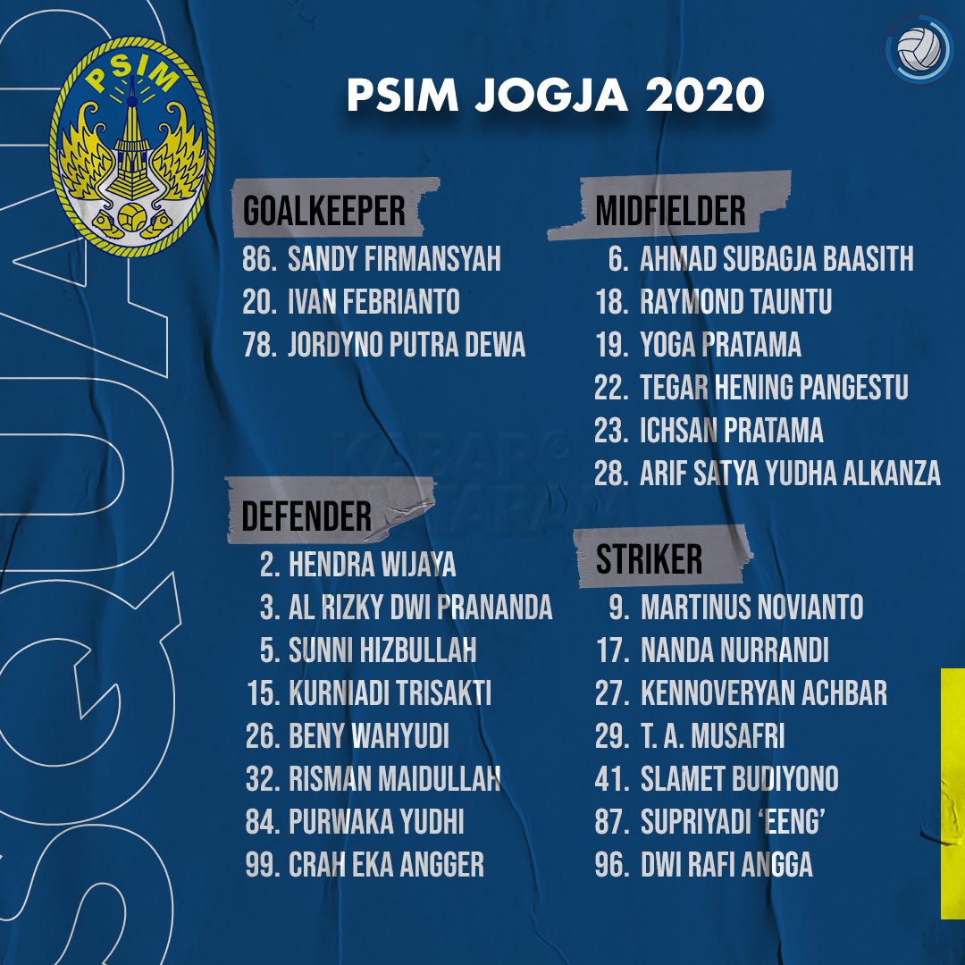 24 pemain resmi diperkenalkan menjadi punggawa PSIM Jogja musim ini.

Optimis dengan skuat saat ini? Atau perlu nambah pemain lagi?