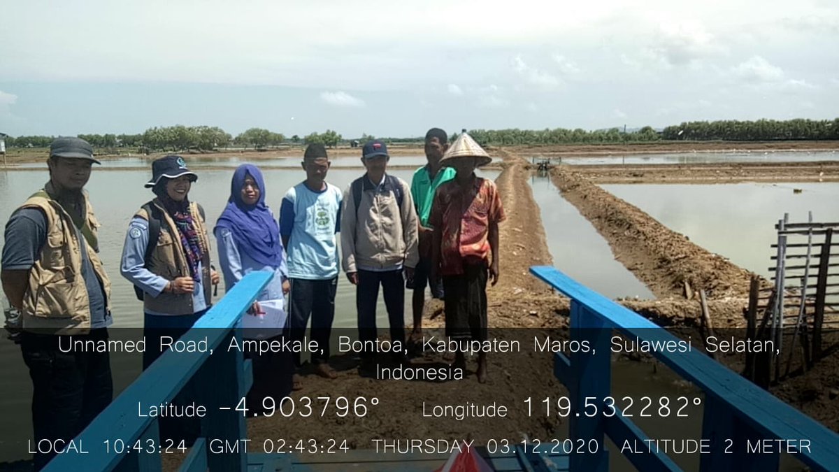 BPBAPTakalar's tweet photo. Sobat budidaya.. Fungsional penhawas perikanan melakukan Monitoring pengawasan bantuan benih udang windu di pokdakan Mutiara Indah serta monitoring kegiatan budidaya di kab. Maros didampingi oleh Dinas Perikanan dan penyuluh perikanan kab. Maros. 
@Edhy_Prabowo ,@s_soebjakto https://t.co/gOKylpMGSd