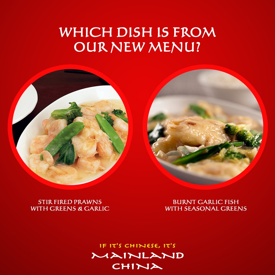 MLCIndia's tweet photo. The 8th question is here!
Can you guess which dish is from our new menu?
Mainland China is celebrating the New Year with New Taste, New Flavours &amp; New Menu along with loads of prizes.
#MainlandChina #NewFlavoursOfMLC #ContestAlert #GuessTheDish #NewYearNewMenu #NewinMLC https://t.co/5EoWBXJTxR