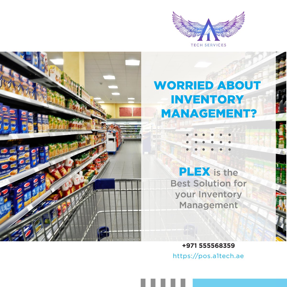 A1TechServices1's tweet image. Worried About Inventory Management?
Plex is the Best Solution
for your Inventory Management
Visit us: pos.a1tech.ae
#A1tech #techsolutions #Aonetech #Inventory #Stock #storemanagement #businessmanagement #report #management #manage #uae #dubai