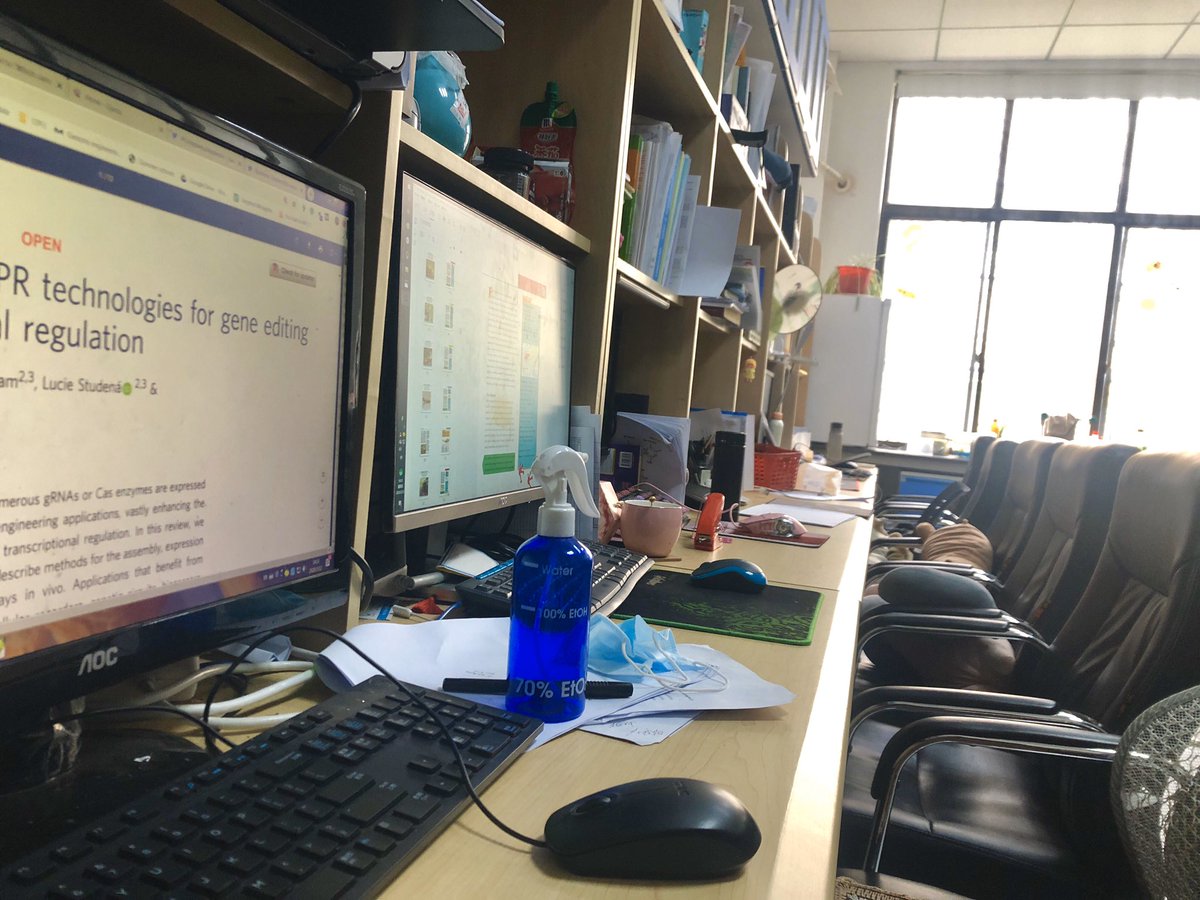 Numanhashmi3's tweet photo. Most of my lab mates are now working on bioinformatics parts of their projects remotely from their homes. The pandemic could well fast track the evolution of virtual labs #COVID19 https://t.co/1Dgrw0QITZ